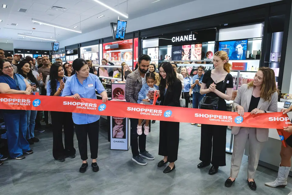 Ribbon cutting at a Shoppers Drug Mart grand opening in Calgary